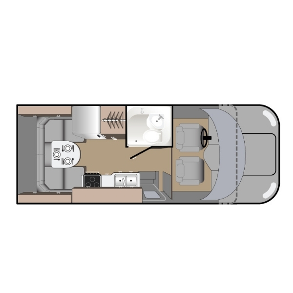 Class C Motorhome-Small (C-Small), , floor-plans-day image number 0